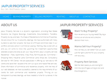 Tablet Screenshot of jaipurpropertyservices.com